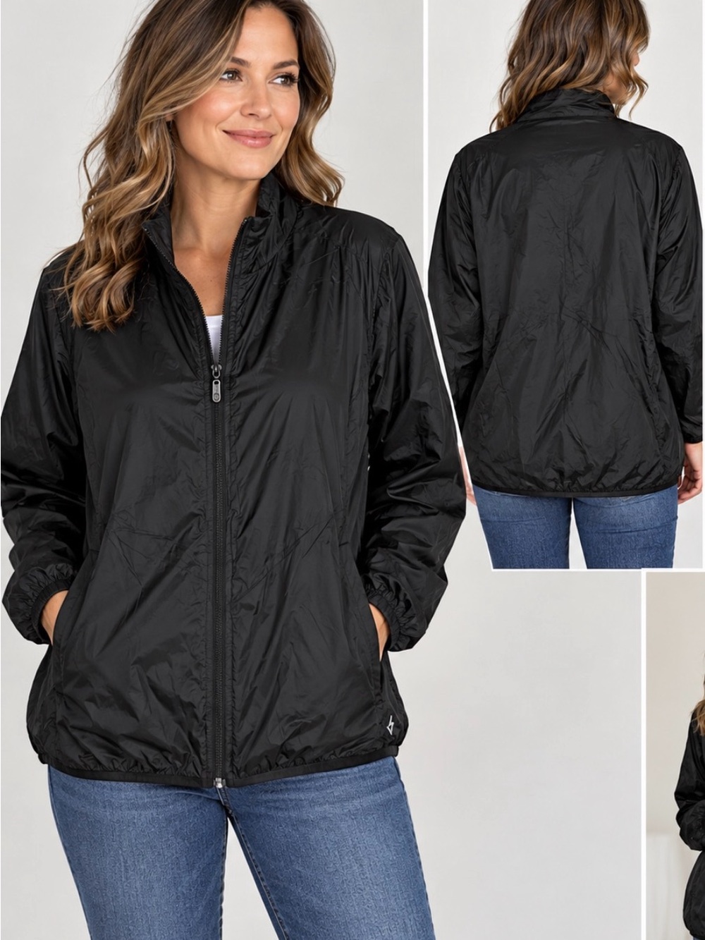 Torrid Happy Camper Nylon Lightweight Active Jacket Black Size 3 3X 22/24